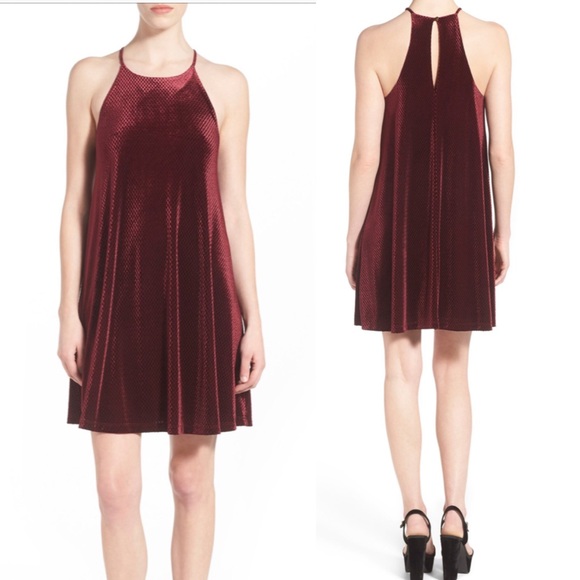 velour swing dress